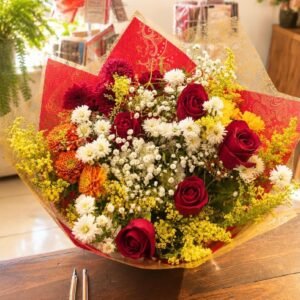 buquê 6 rosas