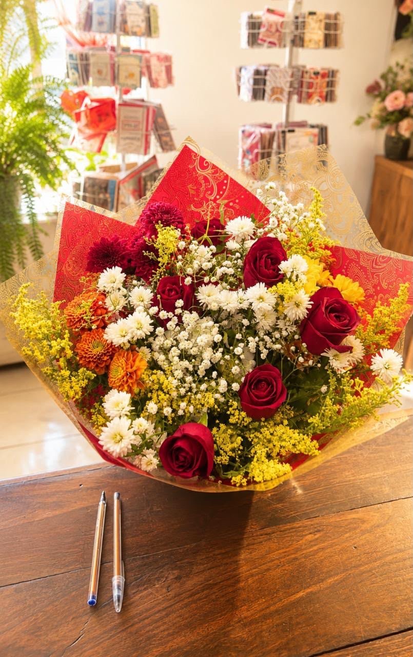 buquê 6 rosas